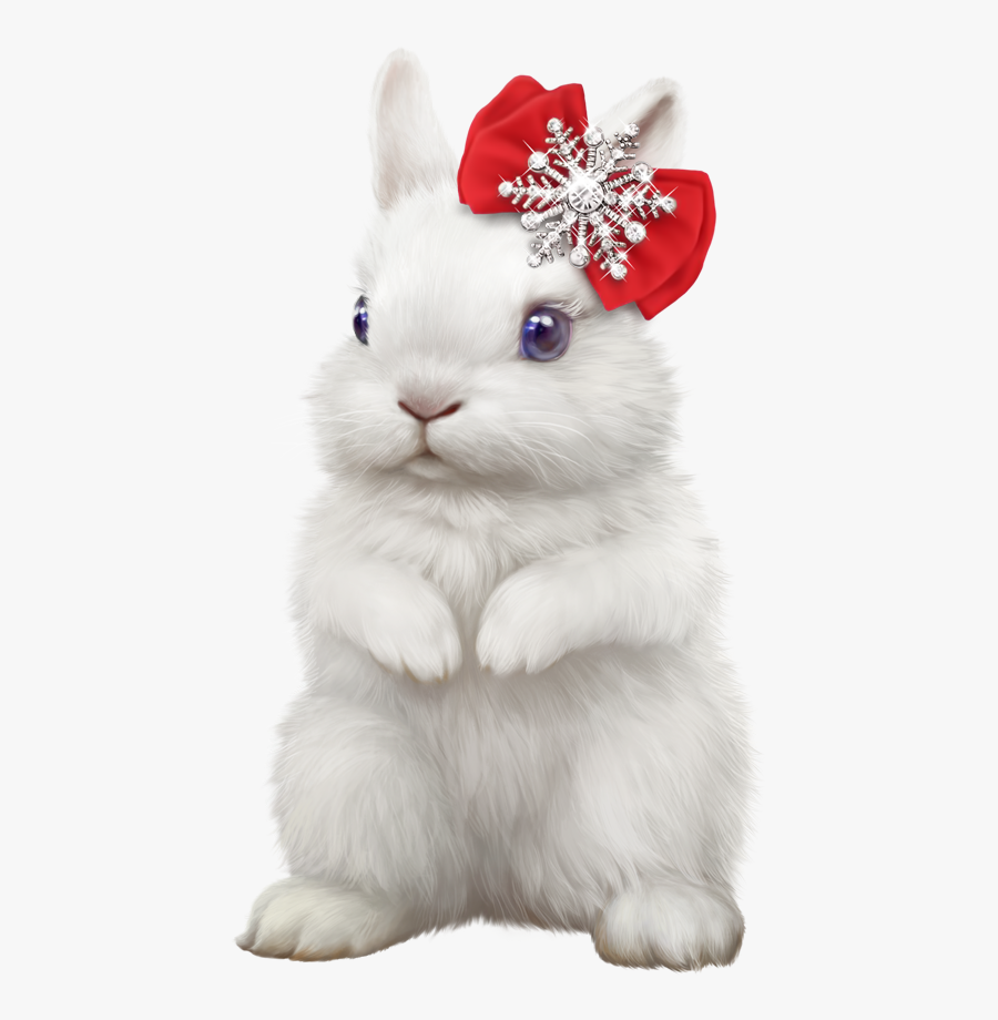 Clipart Christmas Bunny, Transparent Clipart
