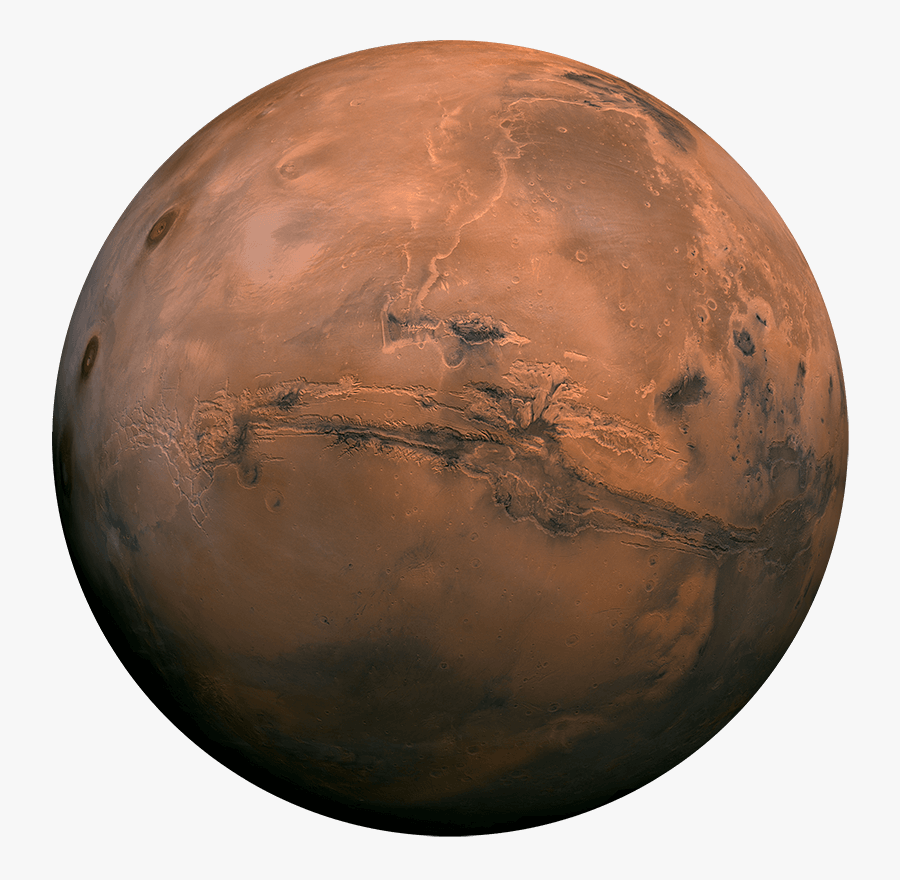 Mars Surface From Space, Transparent Clipart