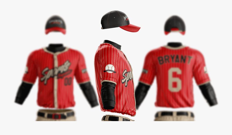 Transparent Grand Slam Clipart - Baseball Uniform Mockup Free, Transparent Clipart
