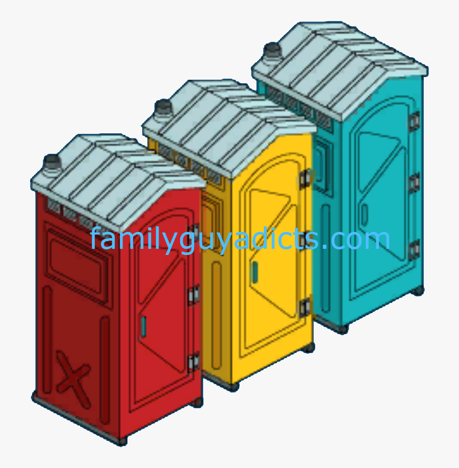 Portapotties - Illustration, Transparent Clipart