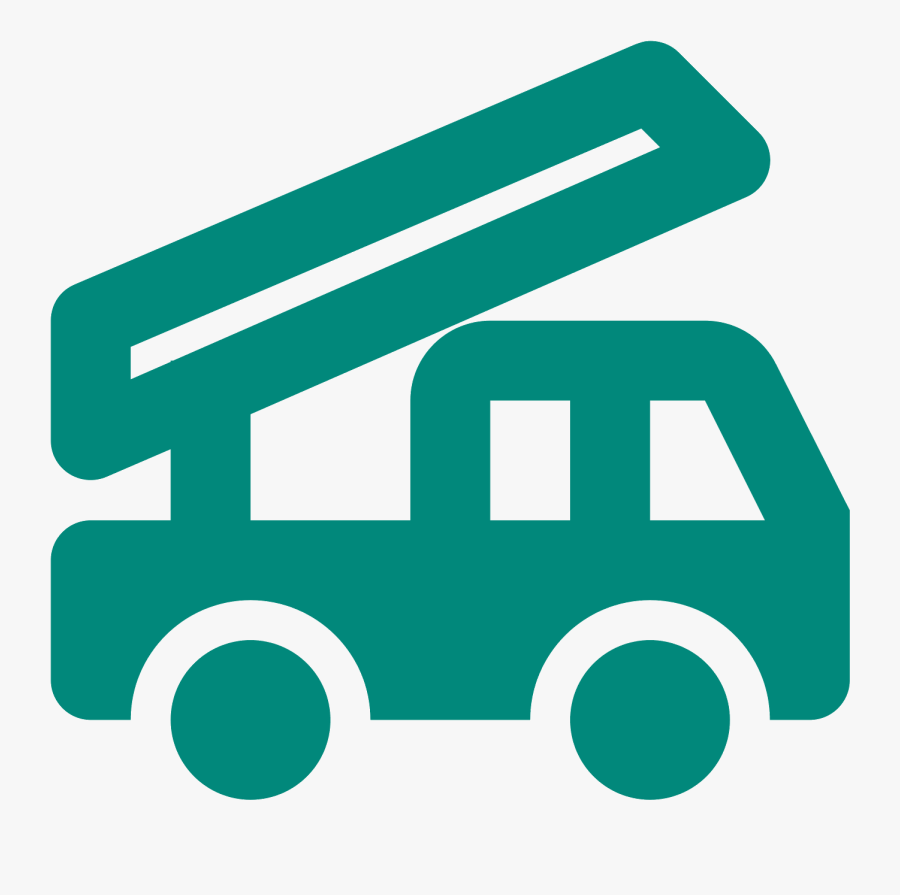 Firetruck Clipart Fire Marshal - Truck With A Ladder Logos, Transparent Clipart