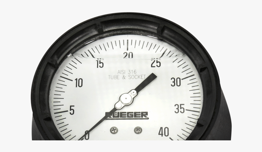 Transparent Pressure Png - Rueger Pressure Gauge, Transparent Clipart