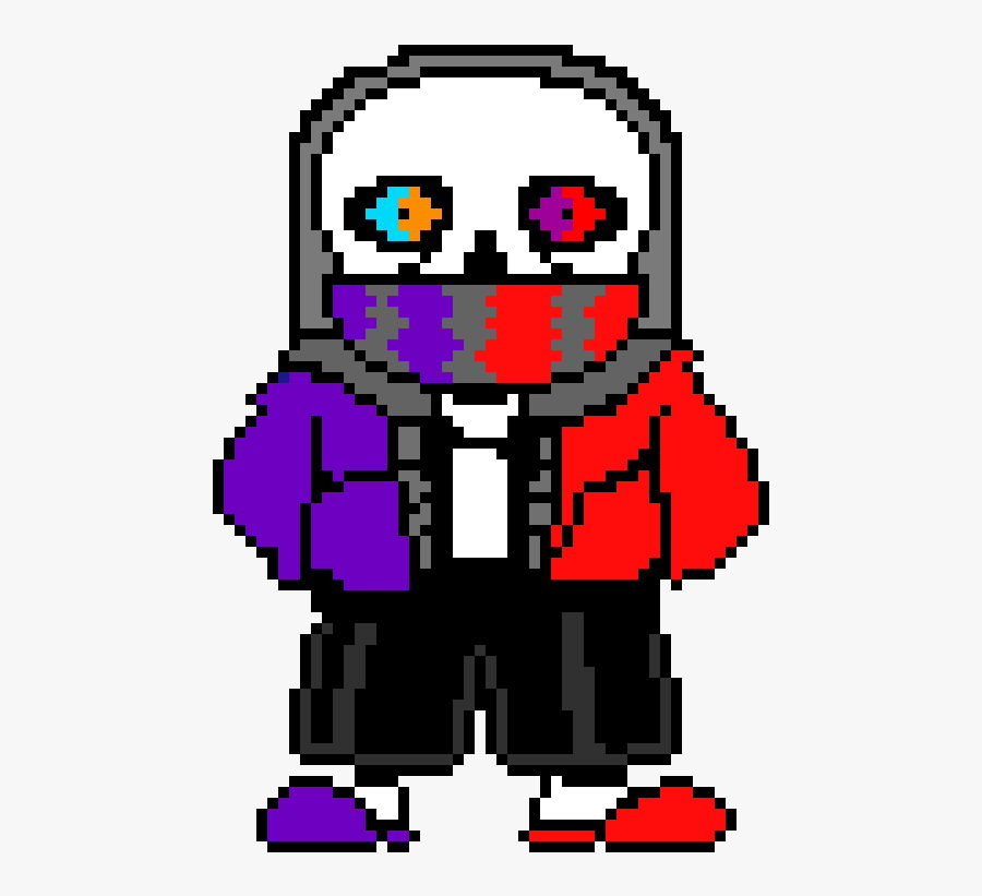 F - U - S - I - O - N Sans - Pixel Art Evil Clipart - Undertale Sans Png, Transparent Clipart