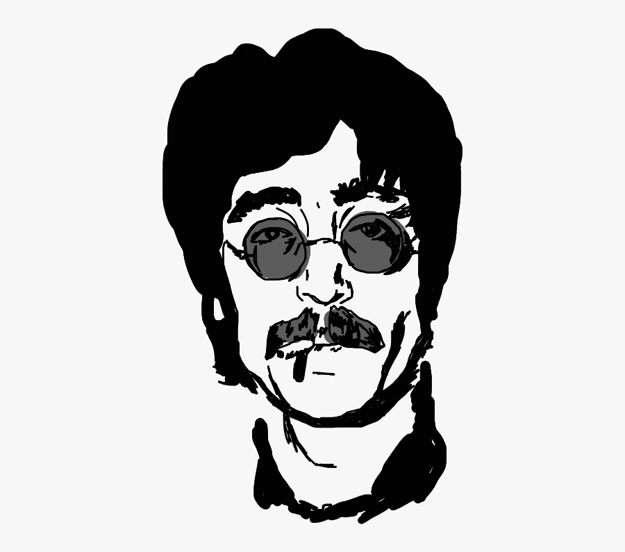 #freetoedit #johnlennon #draw #mydraw #trace #outline - Illustration, Transparent Clipart