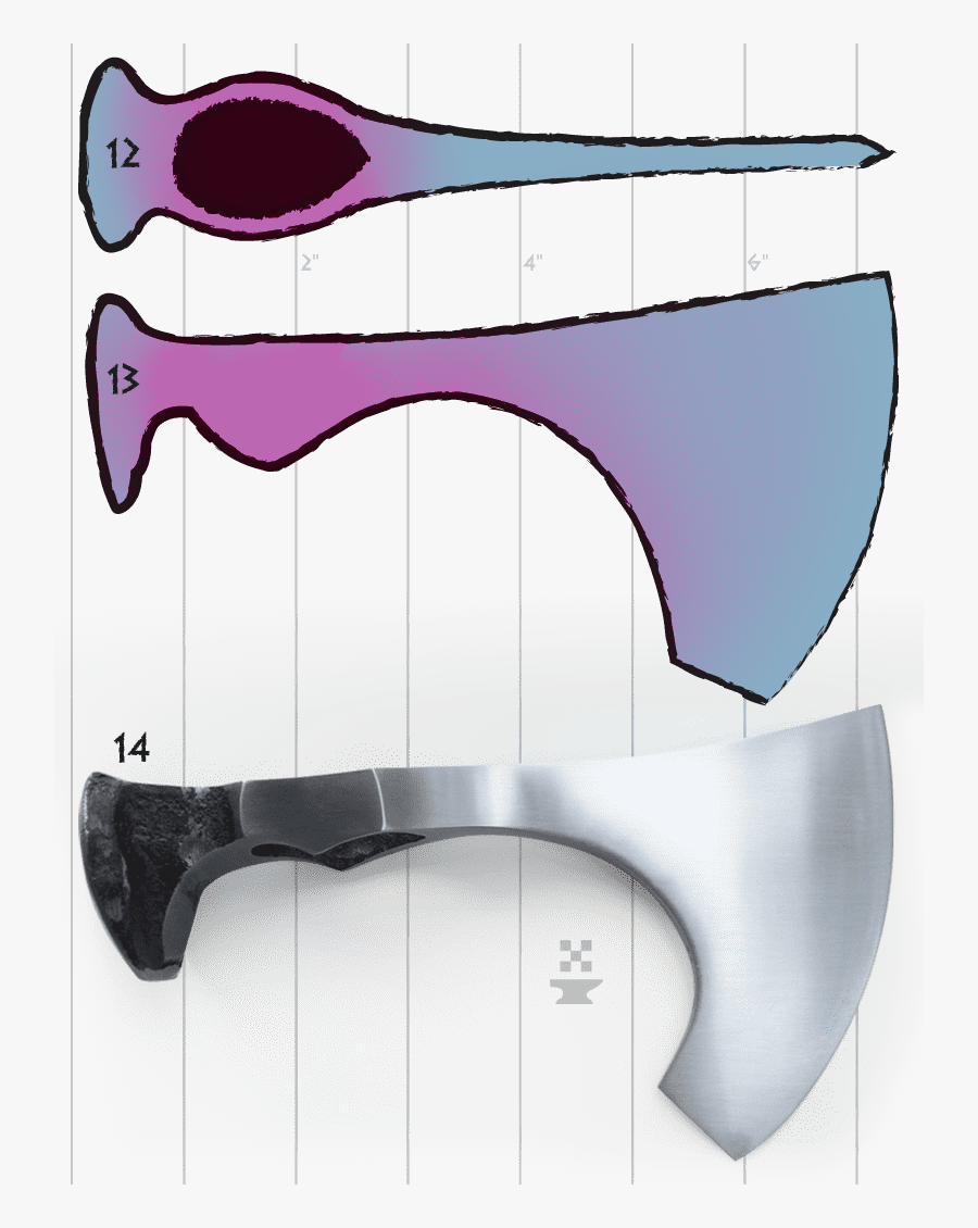 The Pixel Smith How To Forge A Railroad Spike Axe - Axe, Transparent Clipart
