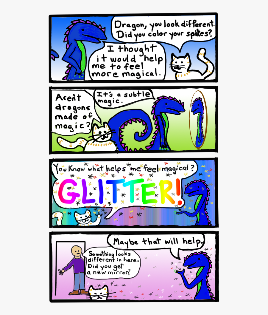 Clip Art Magic Mirror Comics - Cartoon, Transparent Clipart