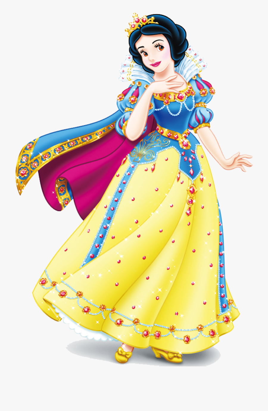 Snow White Magic Mirror Rapunzel Prince Charming Belle - Disney Princess Jewel Dress, Transparent Clipart