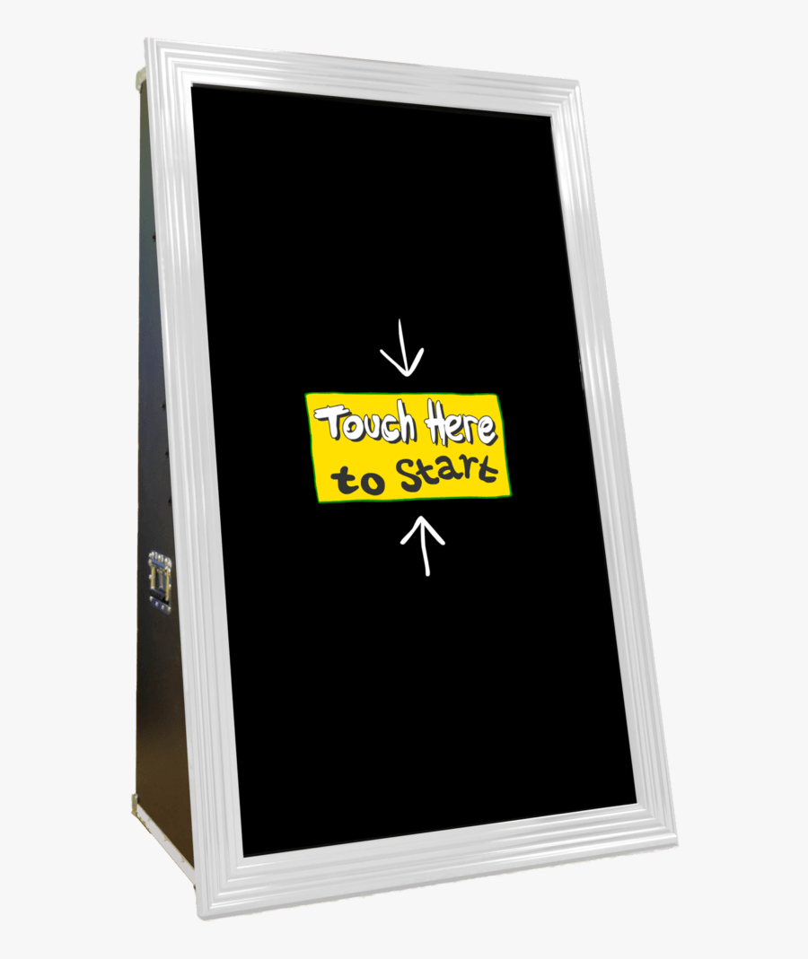 Experience The Magic This Touch Screen Mirror Booth - Poster, Transparent Clipart