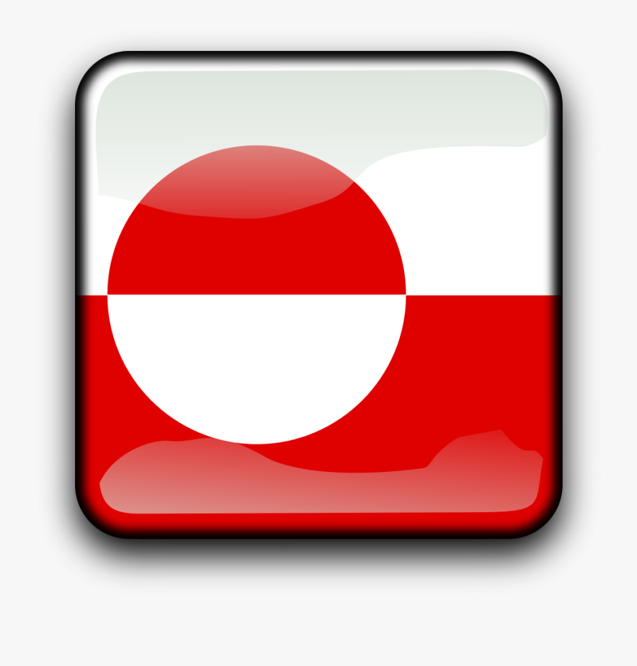 Gl Clipart By Koppi - Flag Of Greenland, Transparent Clipart