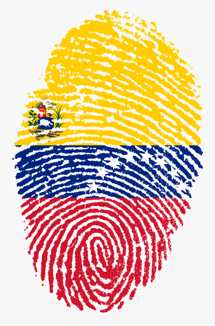 Venezuela Fingerprint, Transparent Clipart