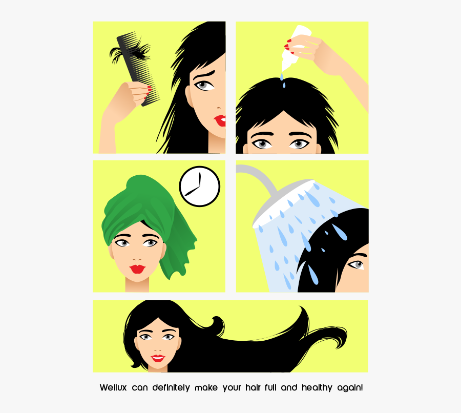 Shampoo Clipart Healthy Hair - راه حل های جلوگیری از ریزش مو, Transparent Clipart