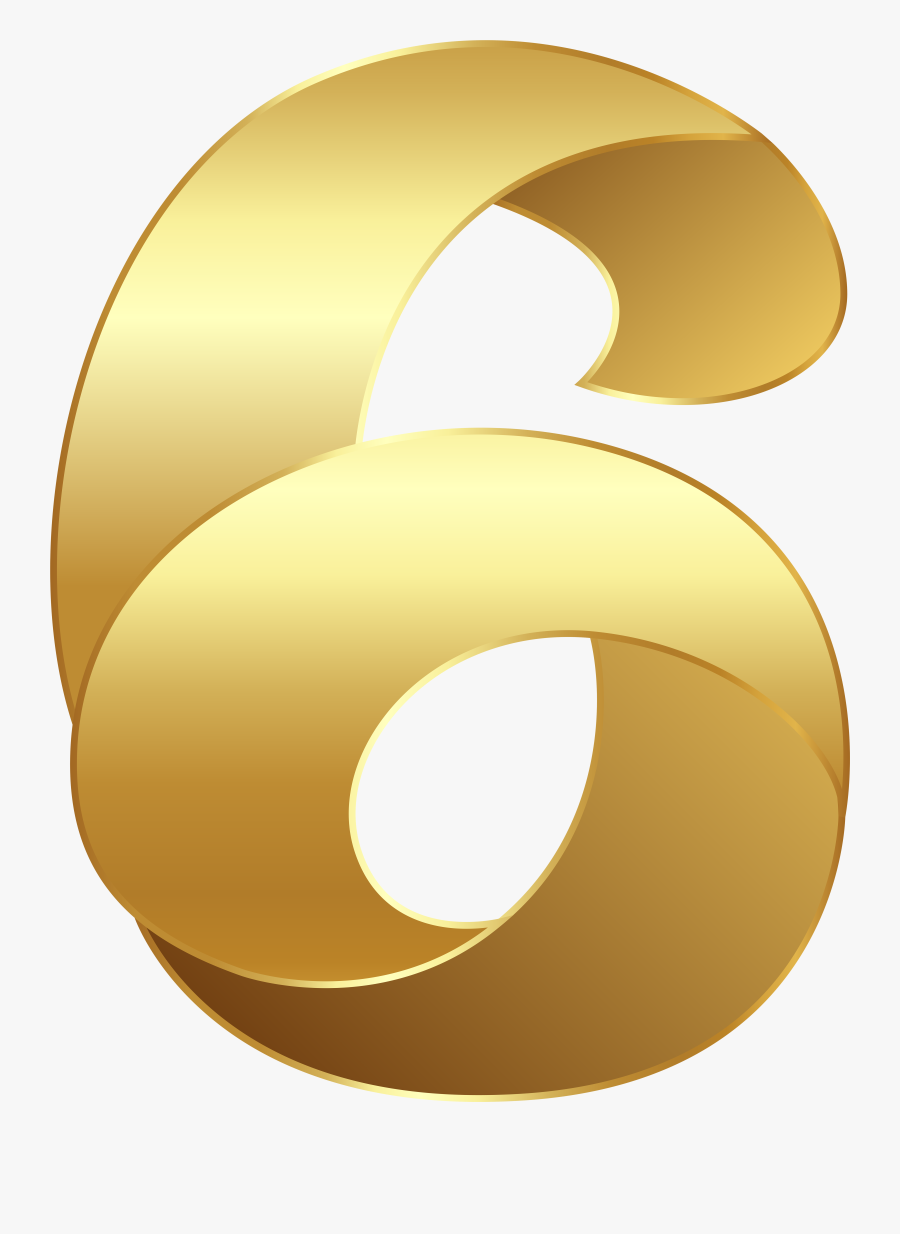 Numbers Clipart Six, Transparent Clipart