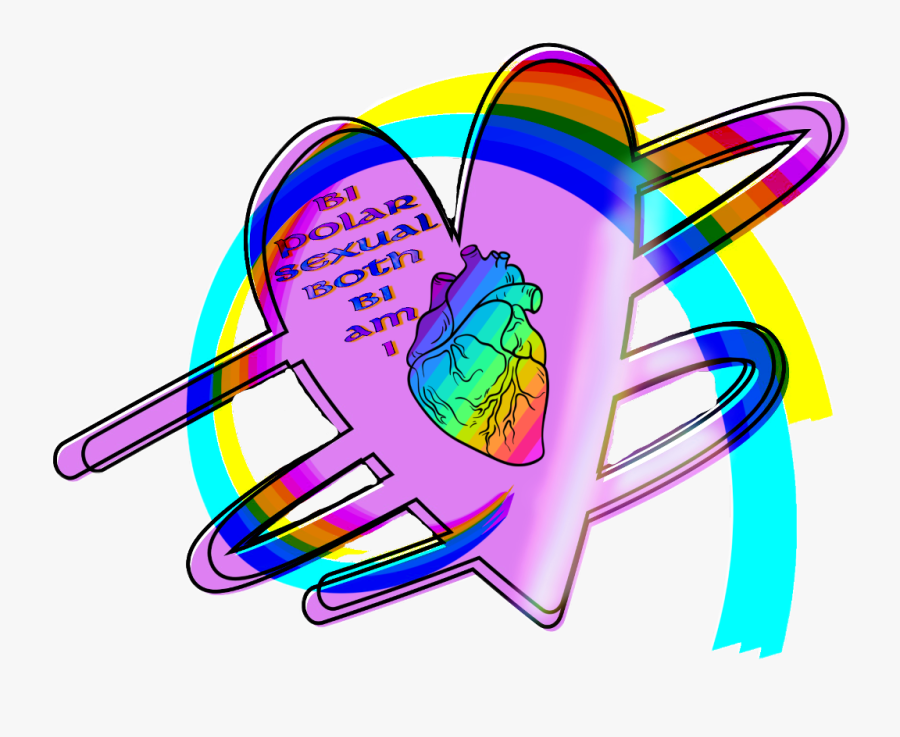 #bi #bisexual #bipolar #pride #pridemonth, Transparent Clipart