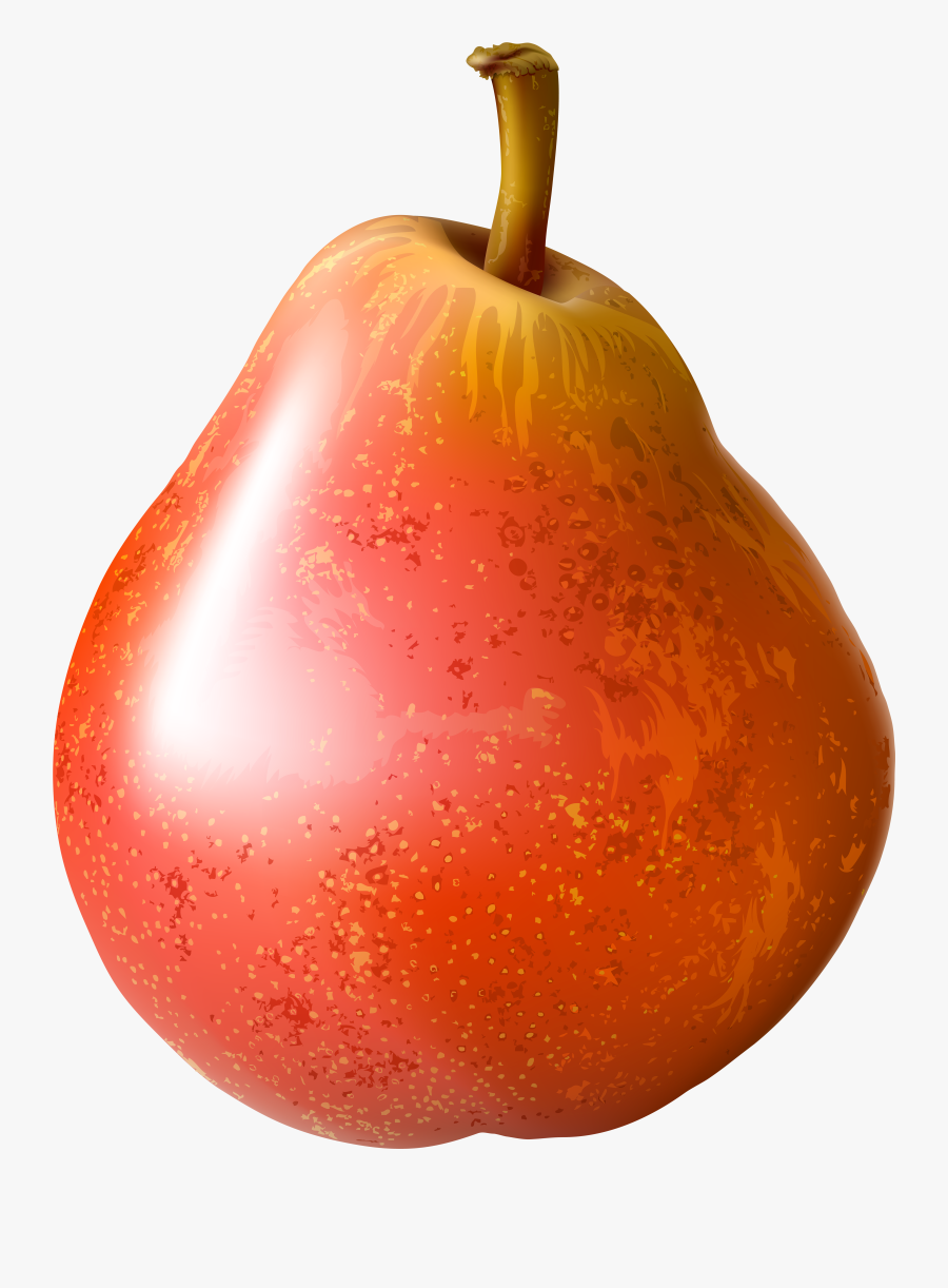 Red Transparent Png Clip - Red Pear Clip Art, Transparent Clipart