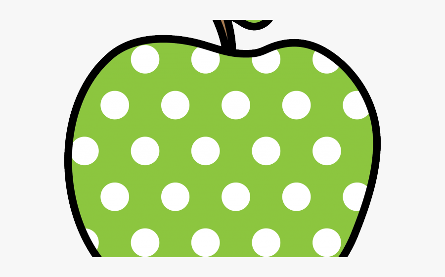 Pink Polka Dot Apple Clipart, Transparent Clipart