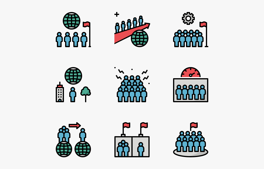 Essential Set - Overpopulation Icon, Transparent Clipart