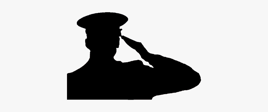 V Vet Veterans Vocational Education Amp Training - Veteran Saluting Silhouette, Transparent Clipart
