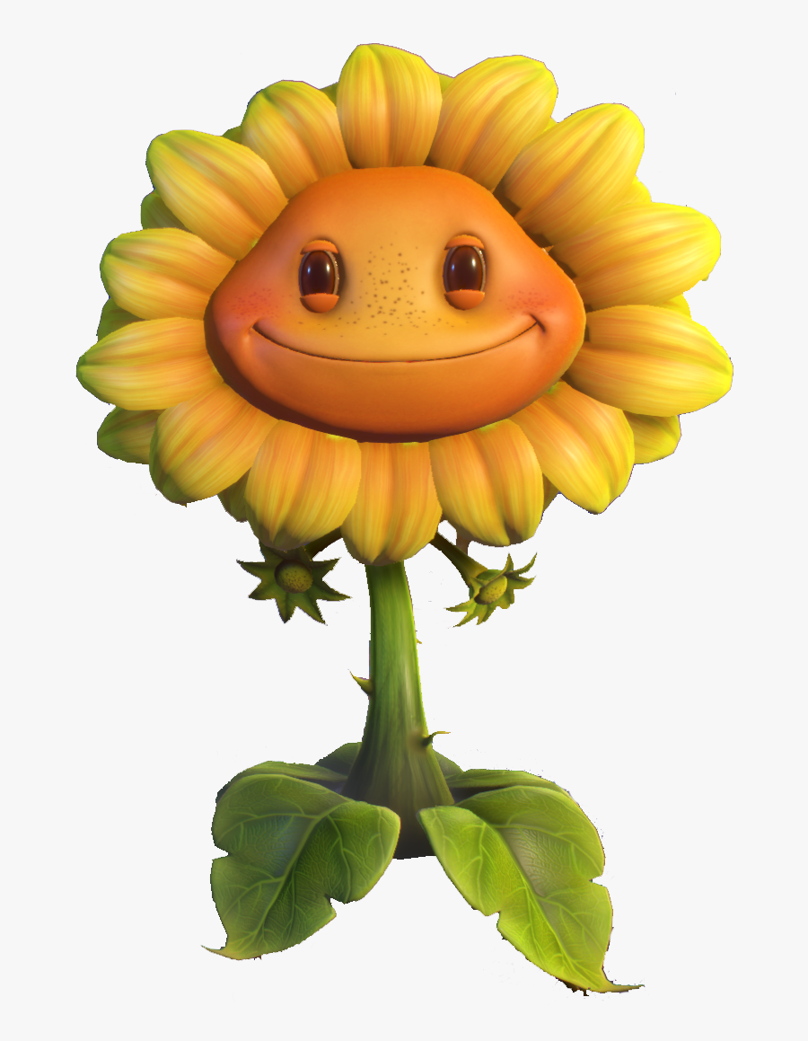 Transparent Garden Plants Png - Plants Vs Zombies Gw2 Sunflower, Transparent Clipart