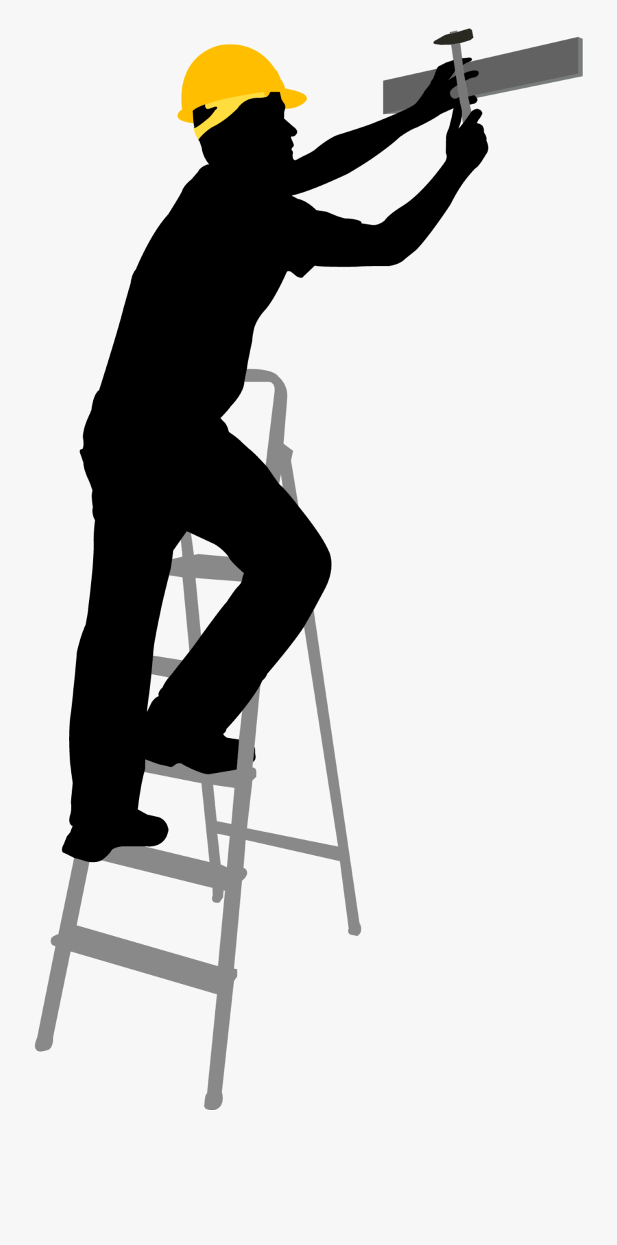 Construction Worker Silhouette Architectural Engineering - Silhouette