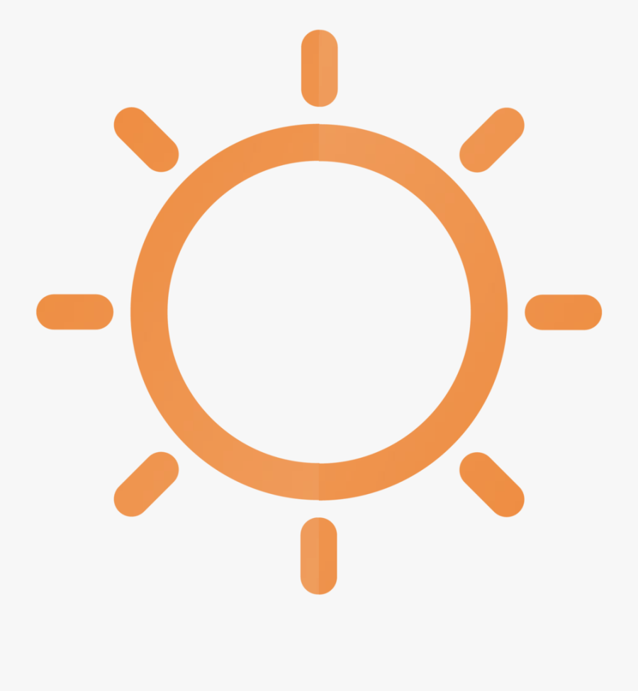 Transparent Film Burn Png - Icon Sun Png In Red, Transparent Clipart