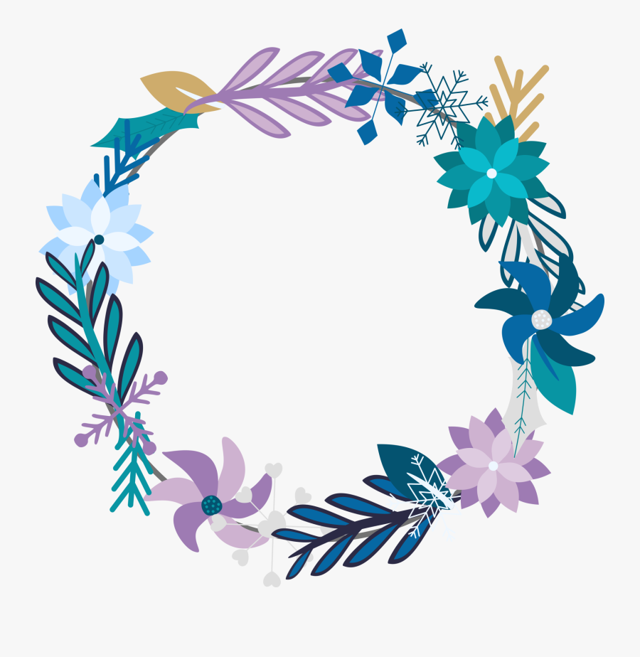 #winter #wreath #flowers #floral - Wreath, Transparent Clipart