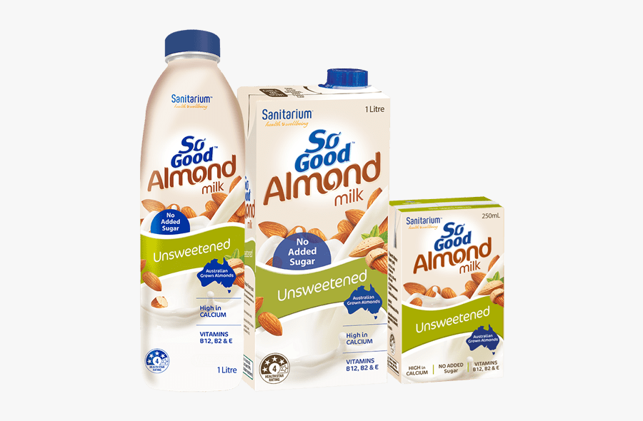 So Good Unsweetened Almond Milk, Transparent Clipart