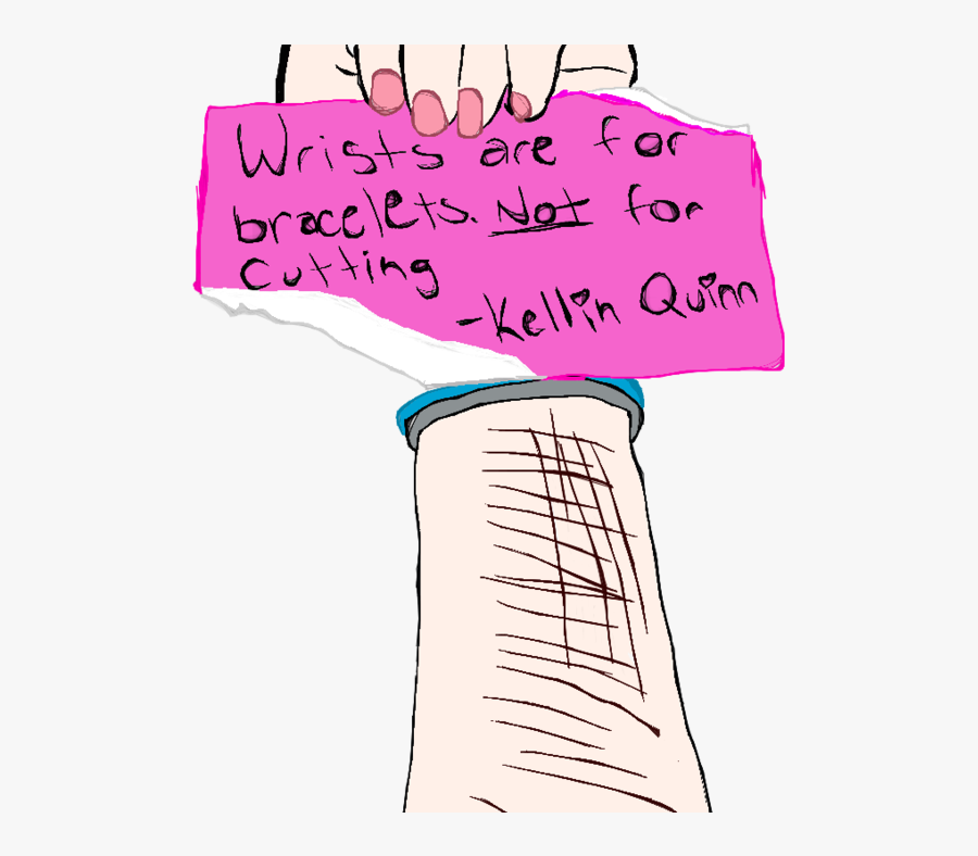 Transparent Bracelet Clipart - Drawing Of Cut Wrists, Transparent Clipart