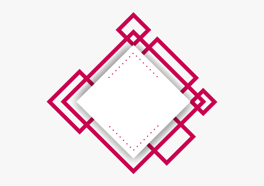 Red Abstract Shape Frame Art Png And - Abstract Shapes Png, Transparent Clipart