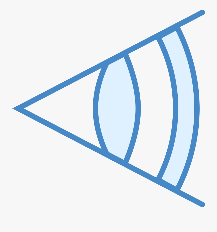 There Is A Single Cone Shape Lying On It"s Side With - Camera View Icon Png, Transparent Clipart