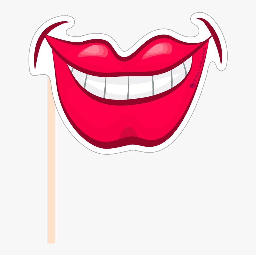 Props2 - Mouth Photo Booth Mouth, Transparent Clipart