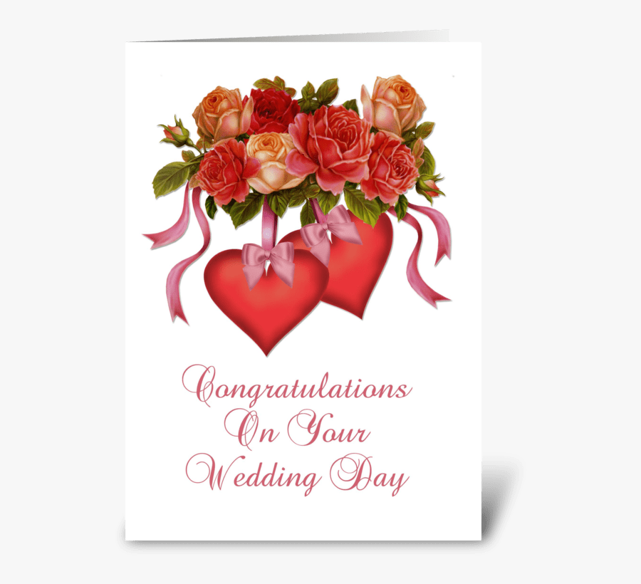 Wedding Greeting Card Design, Transparent Clipart
