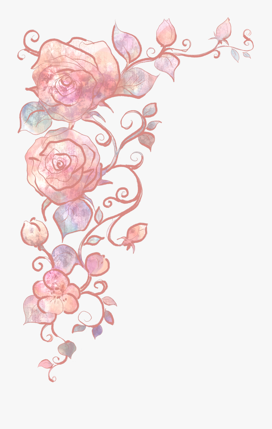 Clip Art Abstract Rose - Flower In Hand Png, Transparent Clipart