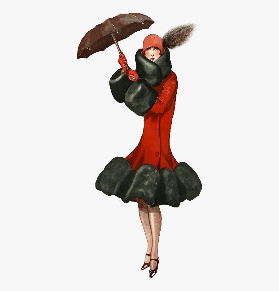 Flapper Girl Woman Lady Retro Freetoedit - 1920s Magazine Cover La Vie Parisienne, Transparent Clipart