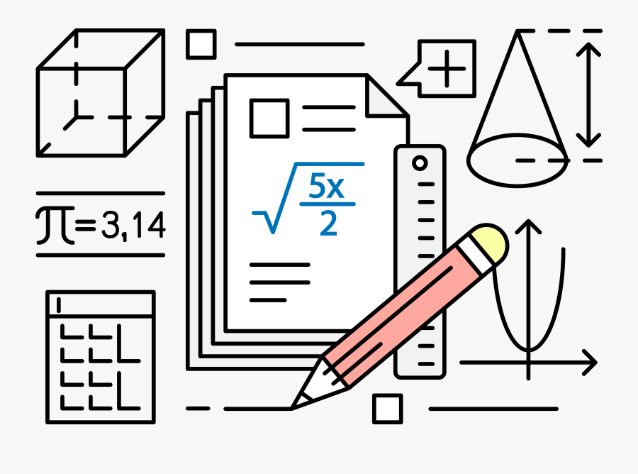 Drawing Mathematics Euclidean Vector - Math Problems Clip Art Transparent, Transparent Clipart