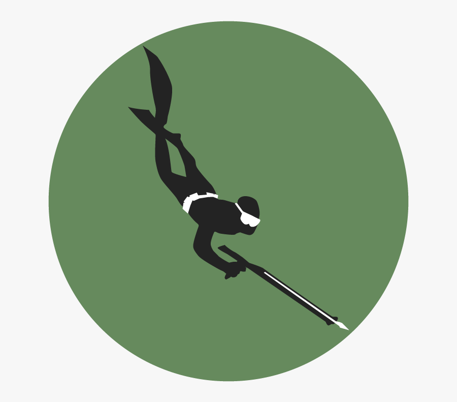 Fisherman Clipart Woman Fishing - Woman Spearfishing Cartoon, Transparent Clipart