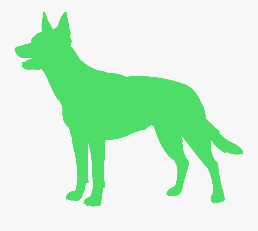 Kelpie Silhouette, Transparent Clipart