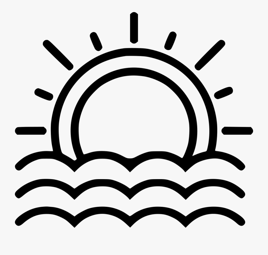 Seaside Sunset Comments - Sunset Icon Png, Transparent Clipart
