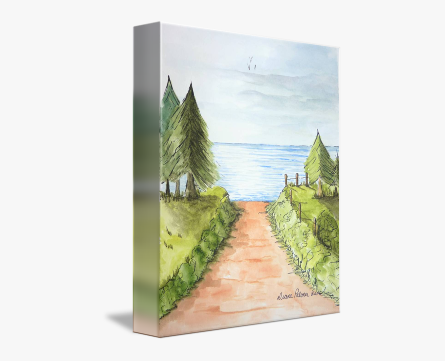 Seaside Drawing, Transparent Clipart