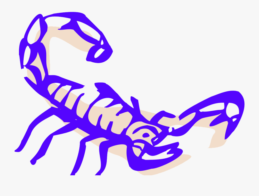 Scorpion Clip Art Exaggerated - Clip Art, Transparent Clipart