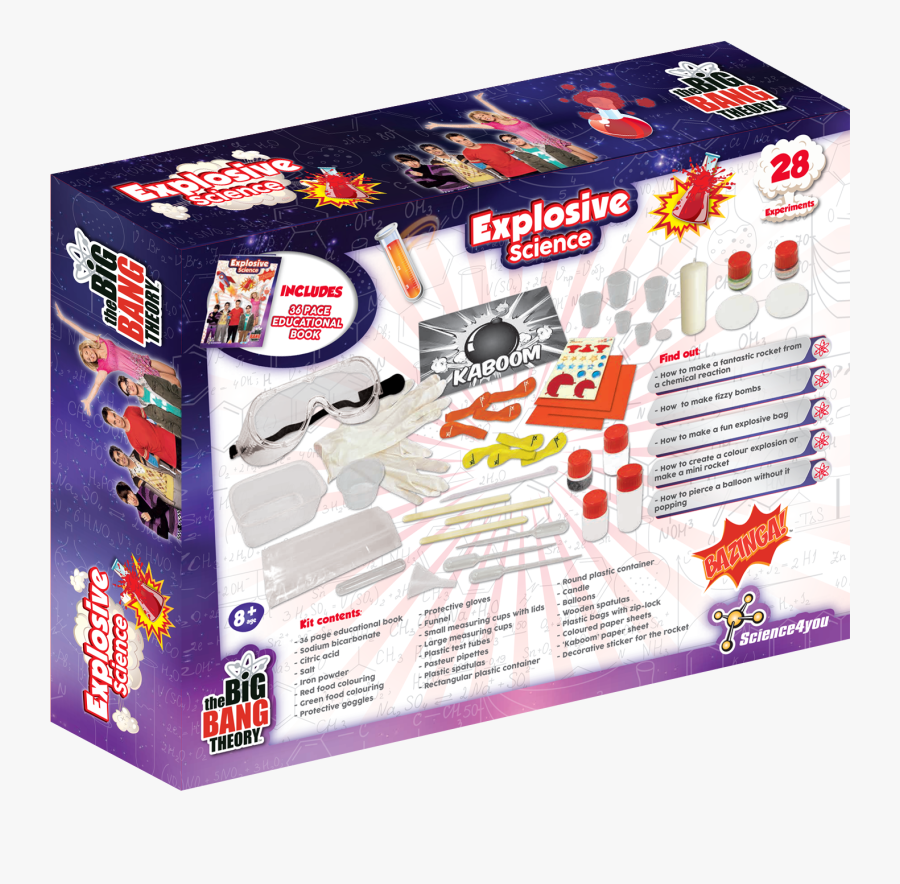 Explosive Science The Big Bang Theory Edition Back - Educational Toy, Transparent Clipart