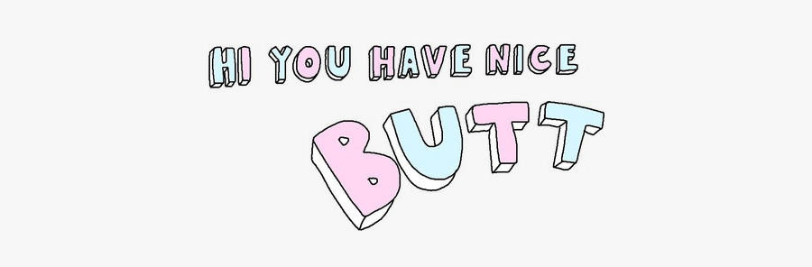 Nice Butt Ass Booty Pastel, Transparent Clipart