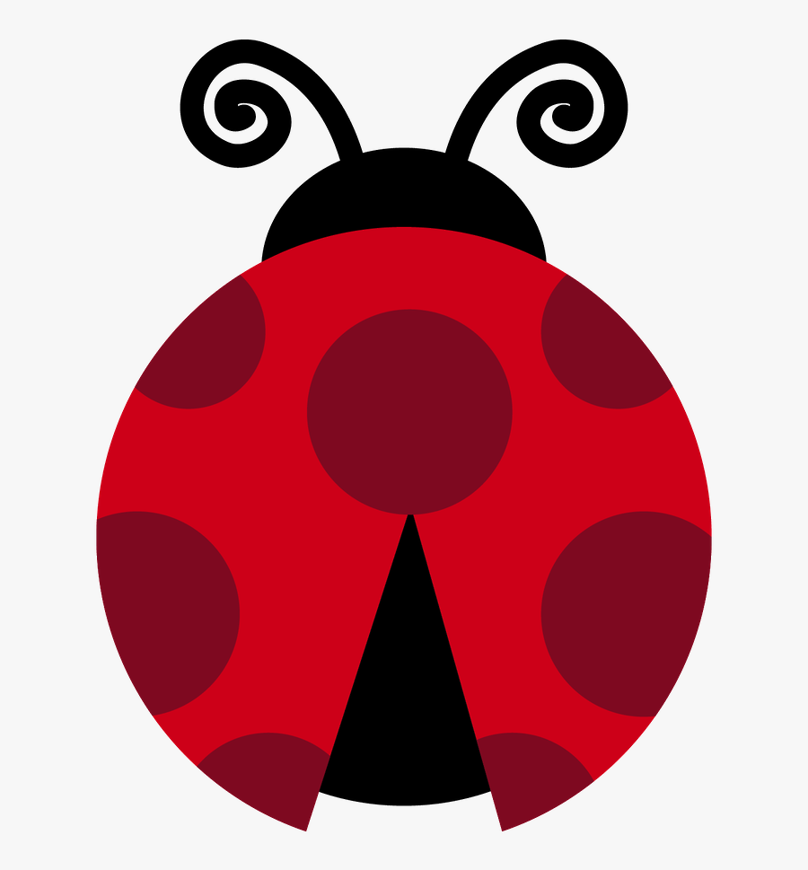 Red Circle Ladybug Clipart, Transparent Clipart