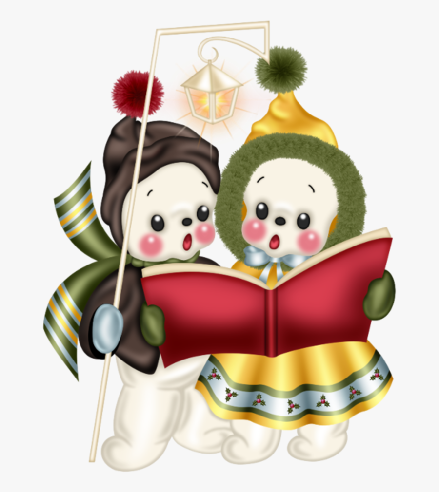 95884037 Large Pps Snow Singers - Christmas Day, Transparent Clipart