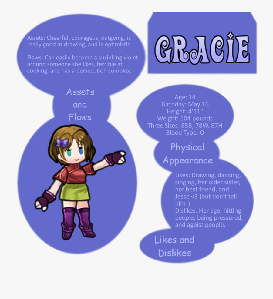 Oc Gracie By Asahigirl - Cartoon, Transparent Clipart