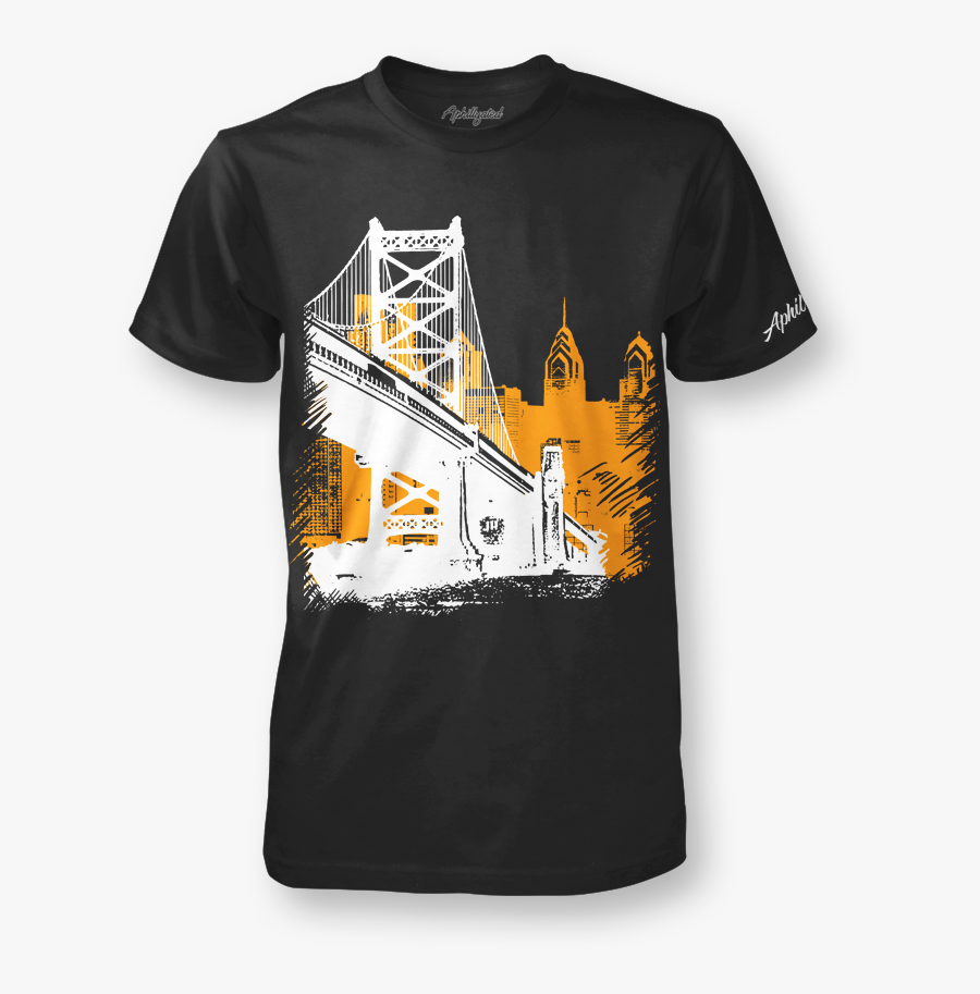 Ben Franklin Bridge Png - Active Shirt, Transparent Clipart