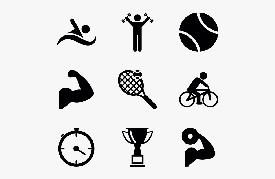 Athlete Icon Packs - Sport Icon Vector Png, Transparent Clipart