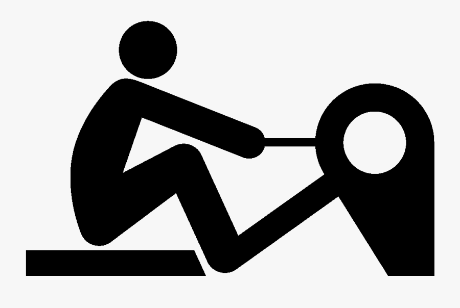 Rowing Exercises - Indoor Rowing Icon, Transparent Clipart