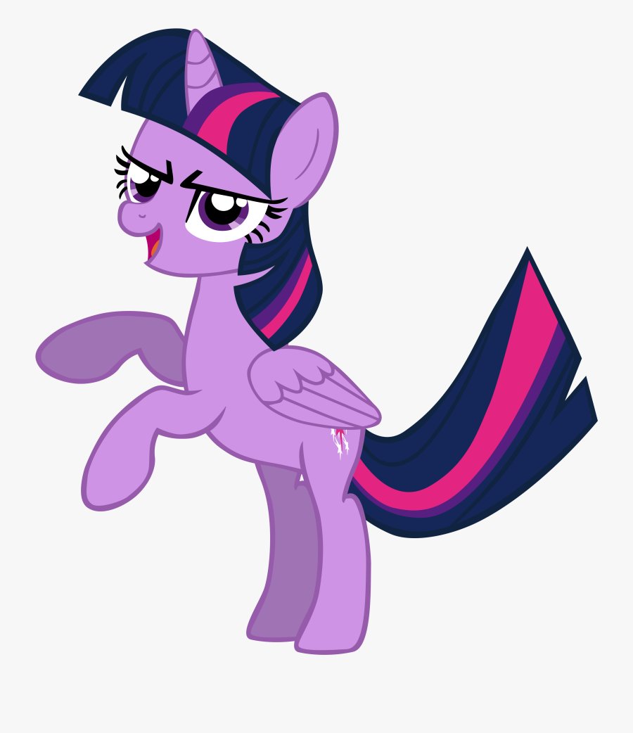 Twilight Sparkle Rearing Up, Transparent Clipart
