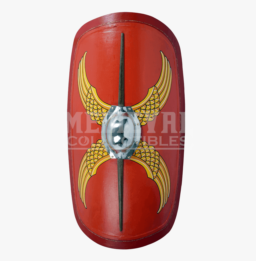 Transparent Shield With Wings Png - Roman Soldier Shield, Transparent Clipart