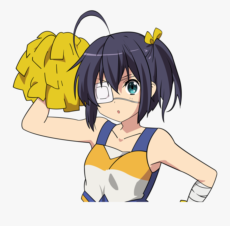 Transparent Rikka Takanashi Png - Anime Cheerleader Gif Png, Transparent Clipart